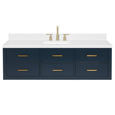 4_ARIEL Hutton 60 Single Sink Bathroom Vanity with Carrara White Quartz