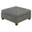 Salon moderne gris antique avec housse en similicuir respirant, rembourrage des pieds en bois, pour