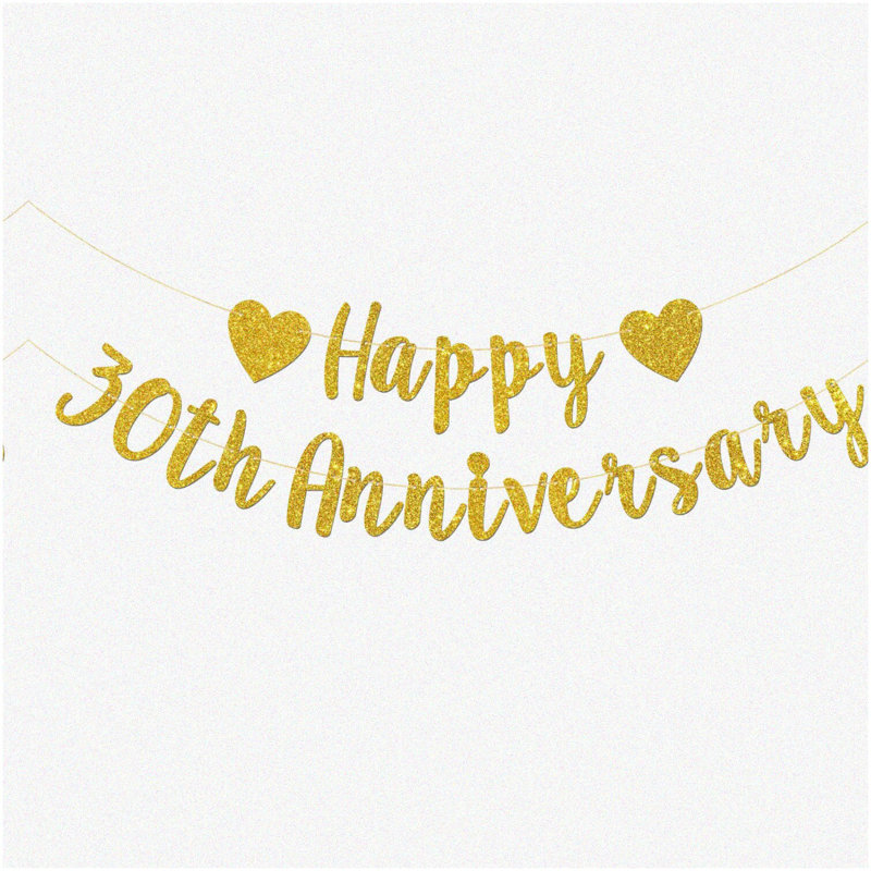 50 Flawless Gold Glitter Celebration Banner