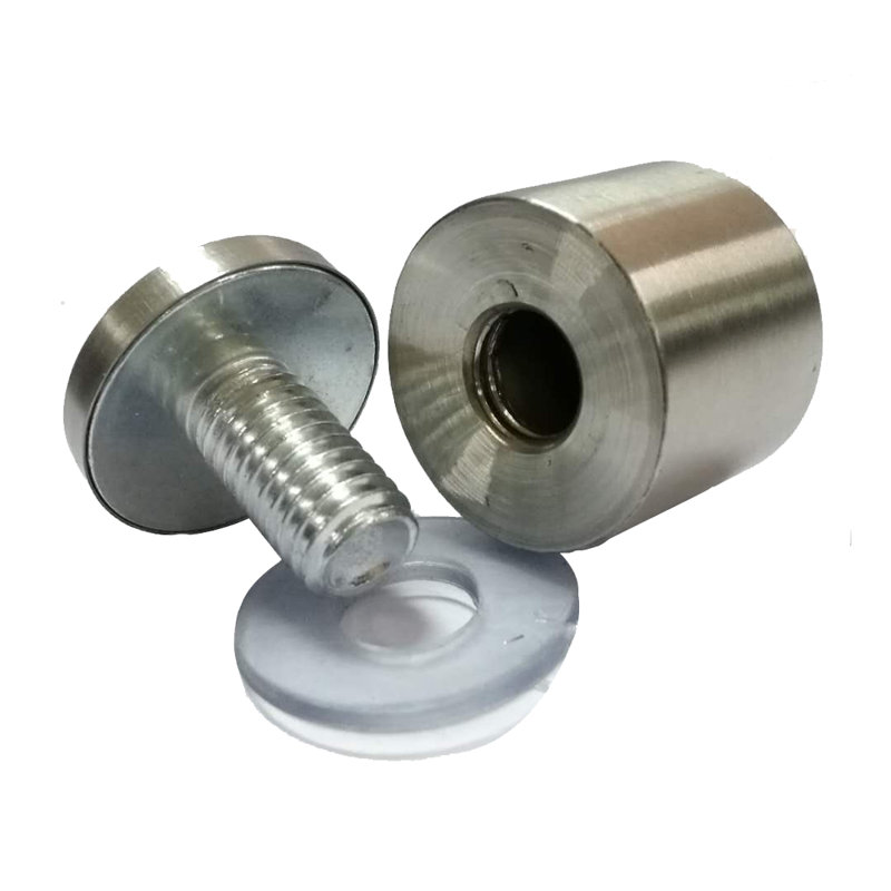 Fixturedisplays® 0.75" Cap 1" Barrel Standoff Picure Frame Mounting Hardware Standoof Nut Screw 16753-C 19X30-4PK
