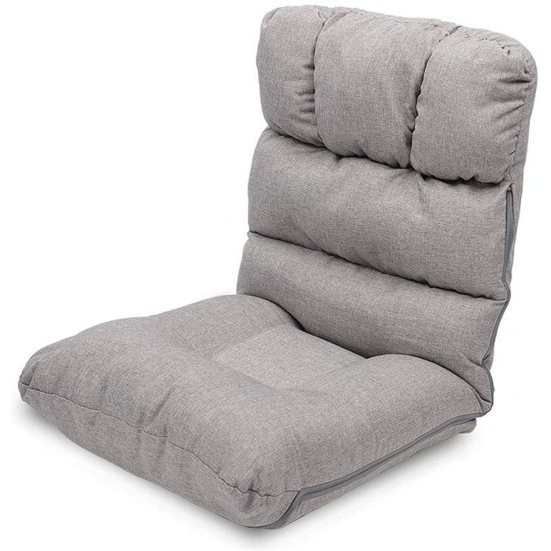 Latitude Run® Adjustable Reclining Floor Game Chair, Gray