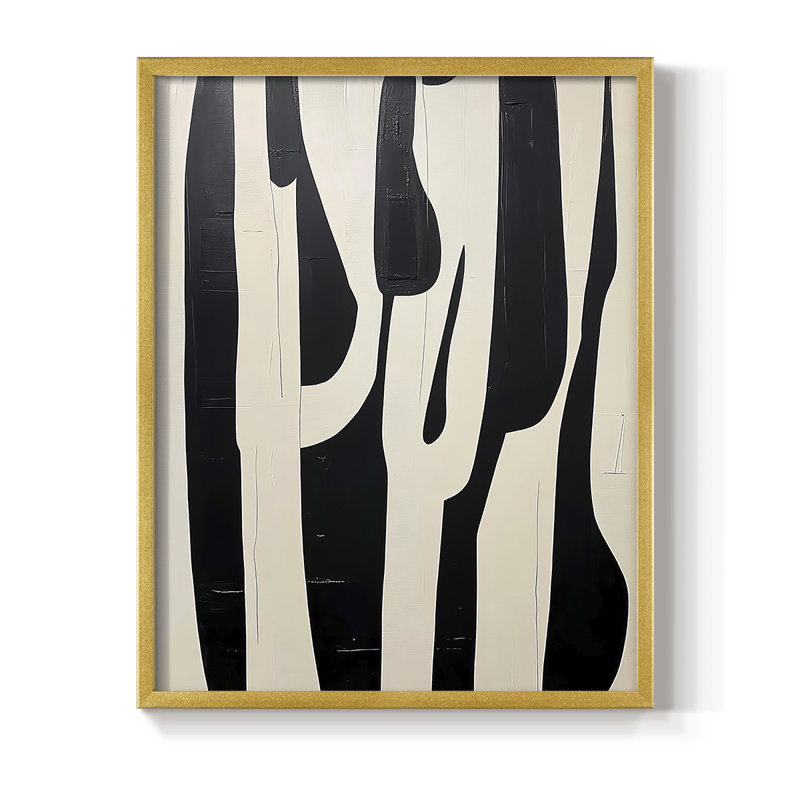 "ABSTRACT Series DCL XXXIX" par J Paul, Doré, H 21 po x l 17 po
