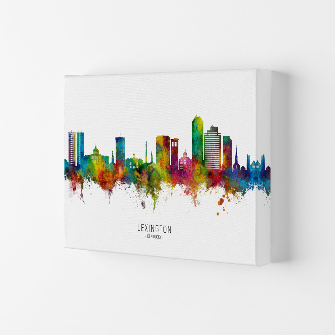 Lexington Kentucky Skyline by Michael Tompsett - Print