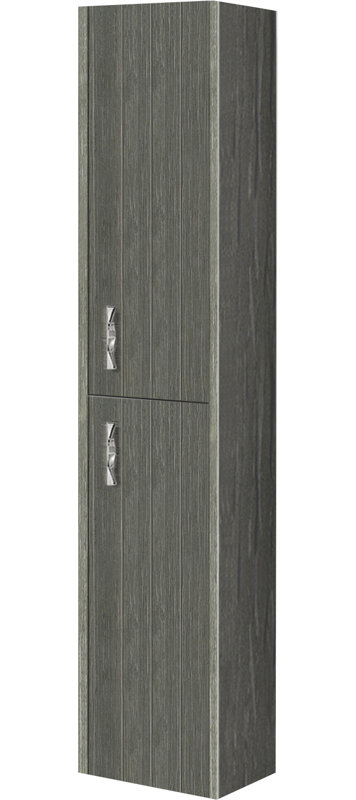 Linen Cabinet, Grey Wood