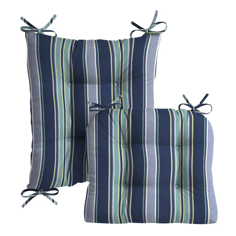 ARDEN Plush Indoor/Outdoor Rocking Chair Cushion Set, 18 x 20
