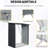 3ft X 5ft Metal Firewood Shed - And For Outdoor Use Black Rack Built Easy Handling