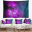 Tapisserie abstraite mauve bleu ciel étoilé fractal-28496200