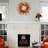 Handcrafted Faux Lighted Maple Polyester 45cm Wreath