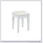 Coiffeuse compacte avec miroir réversible, coiffeuse avec tabouret, coiffeuse compacte pour petits espaces