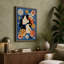 Blooms in Profile Mid-Century - Wrapped Canvas-2125599265-2125599289
