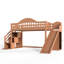 Lit mezzanine avec escalier de rangement, glissade et garde-robe intégrée-1448555490-1448555493