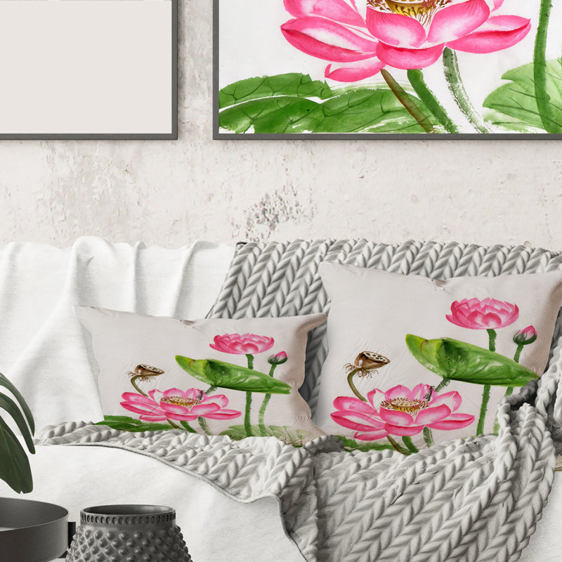 Floral Throw Pillow