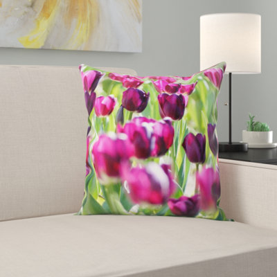 Coussin en jeté tulipa
