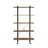 Nefo Rustic Oak & Black Finish Bookshelf