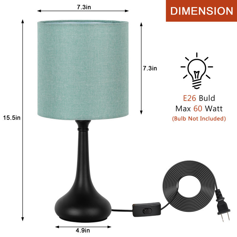 Gayann Metal Desk Lamp, Green