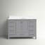 Meuble-lavabo simple 48 po avec plateau en marbre Hines-1120975943