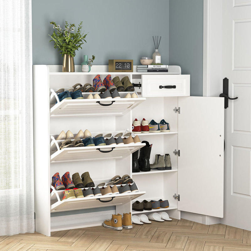 20 Pair Flip Down Shoe Storage