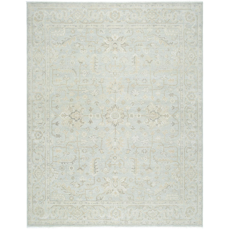 Amtul Hand Knotted Wool Abstract Indoor Rug, Rectangle 2' x 3'