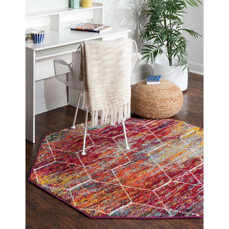 Tellaro Abstract Indoor Rug, Square 3'