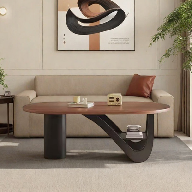 Table basse personnalisée au design rétro, H 16,53 po x L 47,24 po x l 23,62 po