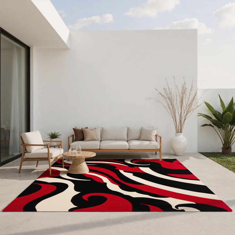 Zenith Pulse Indoor And Outdoor Area Rug, Rectangle 1'6" x 2'6"