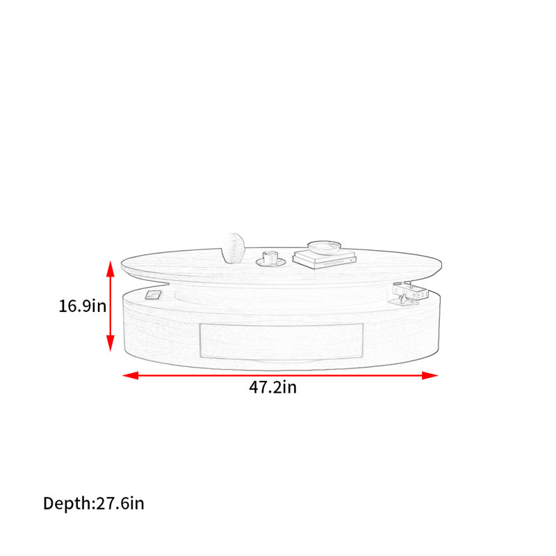 Table basse de style moderne et minimaliste