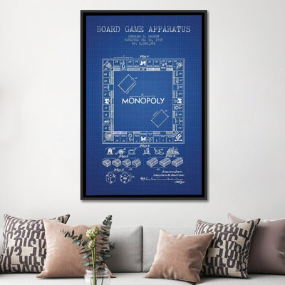 " Charles B. Darrow Monopoly Patent Sketch "