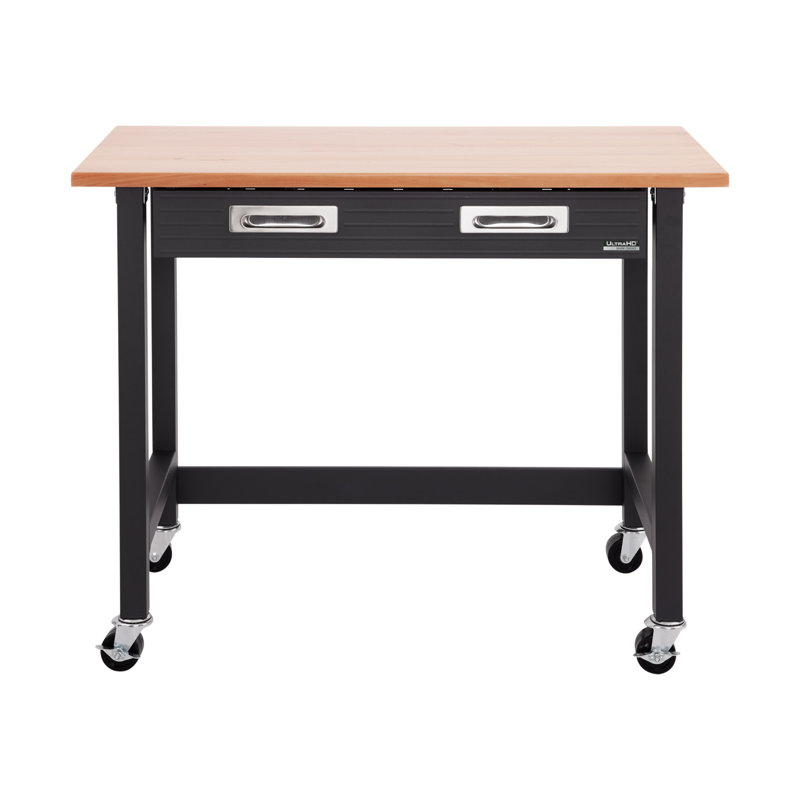 Seville Classics UltraHD 48" W Wood Top Workbench with Wheels
