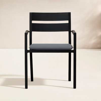 Vivant Premium All-Weather Wicker Outdoor Dining Armchair with Sunbrella® Cushion