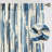 Paint Brush Linen Textured Semi Sheer Light Filtering Curtains Watercolor Striped Back Tab Curtains