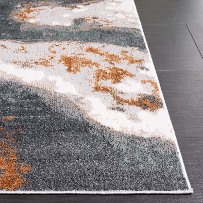 Edilmar Performance Abstract Rug, Rectangle 5'2" x 7'