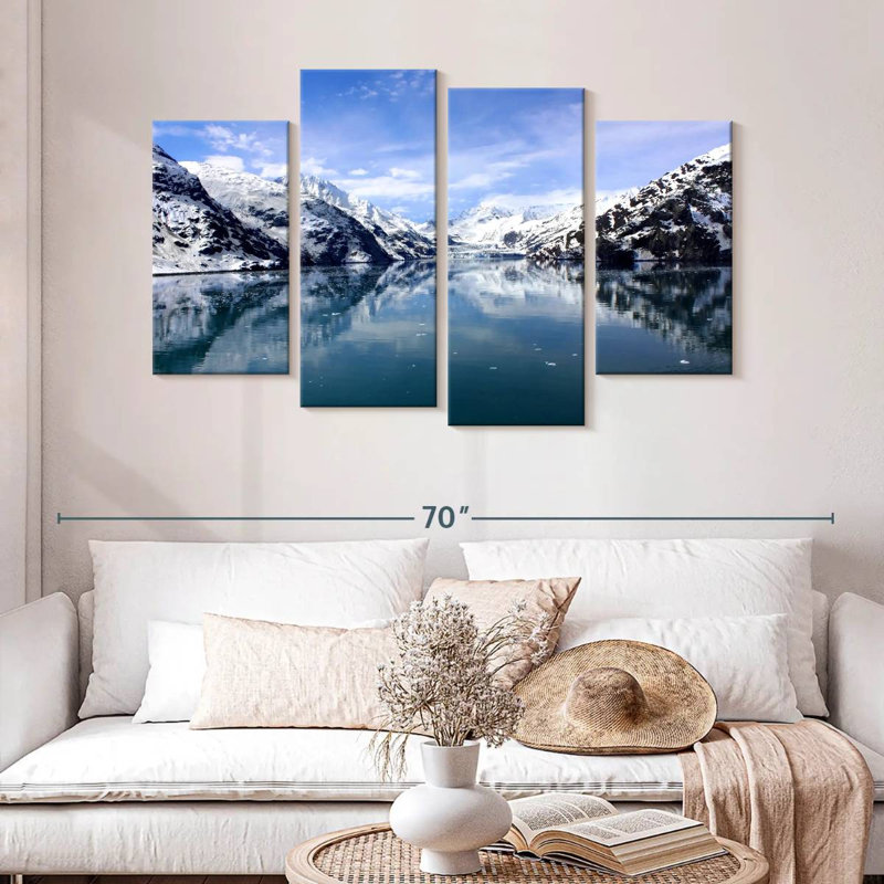 Alvord Glacier Bay, matin d'hiver, H 32 po x l 52 po