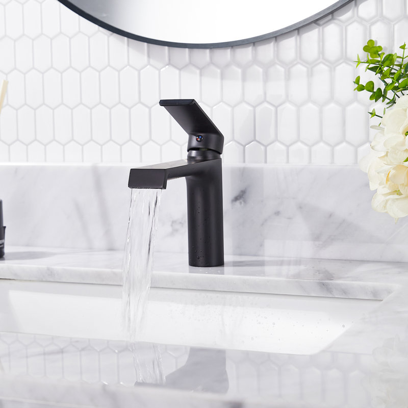 Single-Hole Single-handle Bathroom Faucet, Black