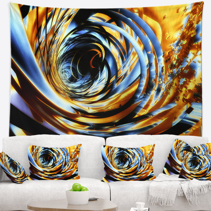 Tapisserie Fractal 3D, H 32 po x l 39 po
