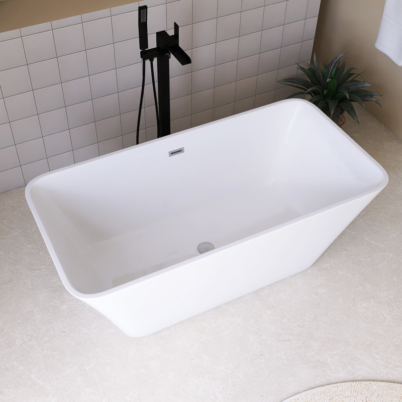67" Acrylic Freestanding Soaking Bathtub