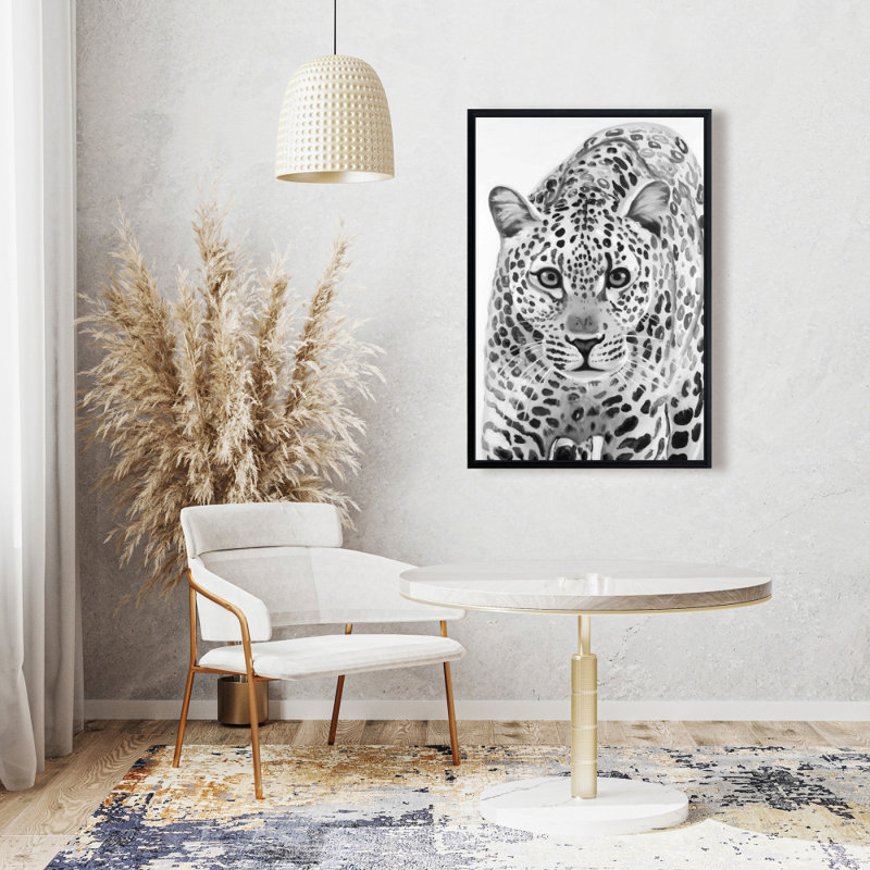 Leopard Ready To Attack Print On Canvas