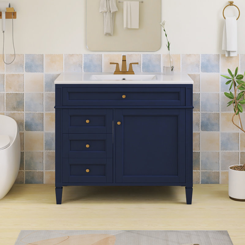 Ensemble de meuble-lavabo autoportant 36 po avec comptoir en céramique 36 po