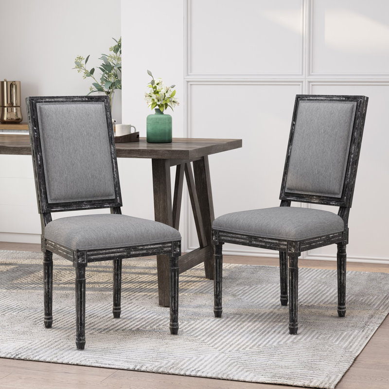 Chaise de salle à manger, Gris, Gris