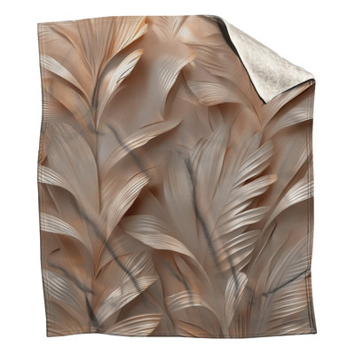 Textured Leaf Pattern Blankets