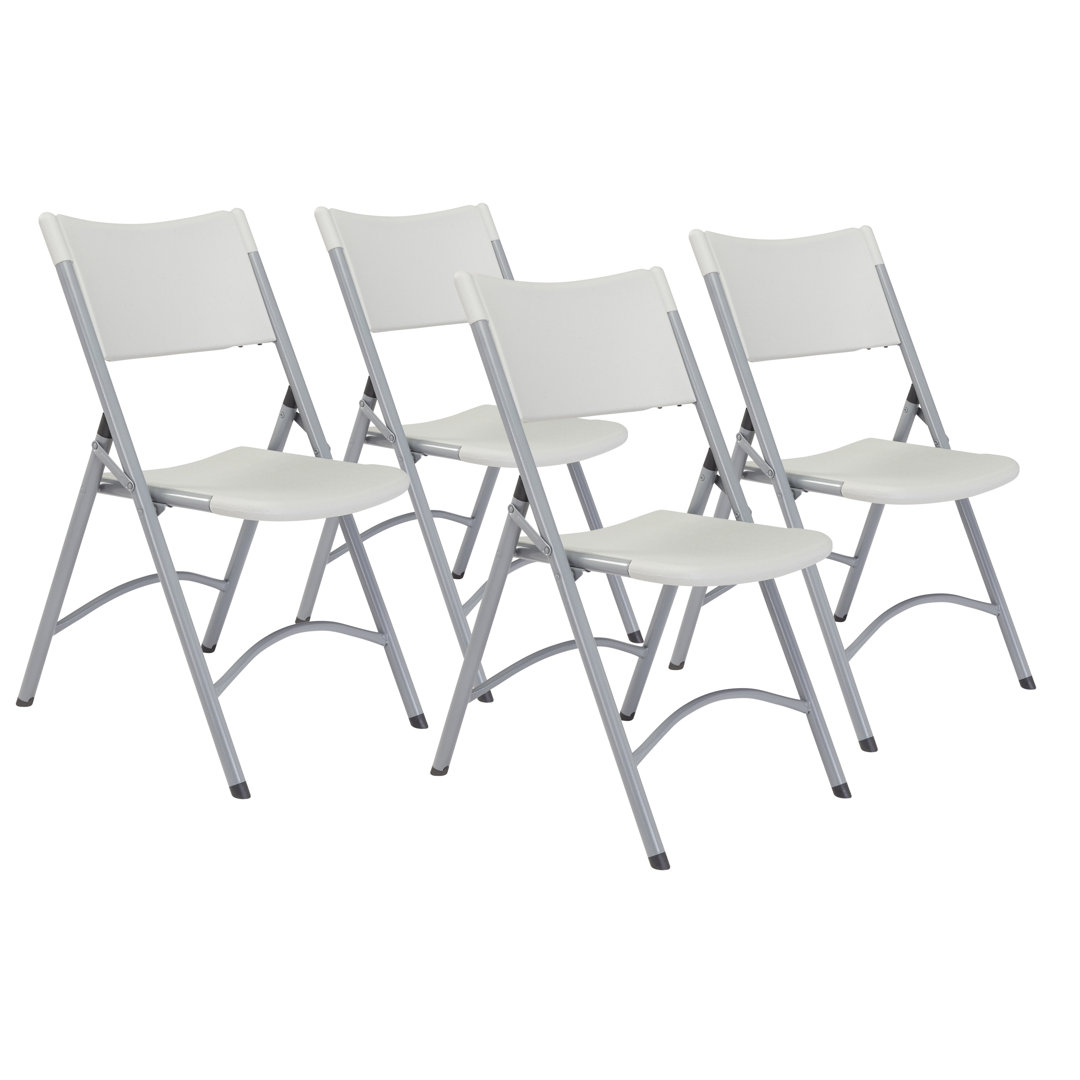 NPS® 600 Series Heavy Duty Plastic Folding Chair Set of 8 (Set of 8) National Public Seating 