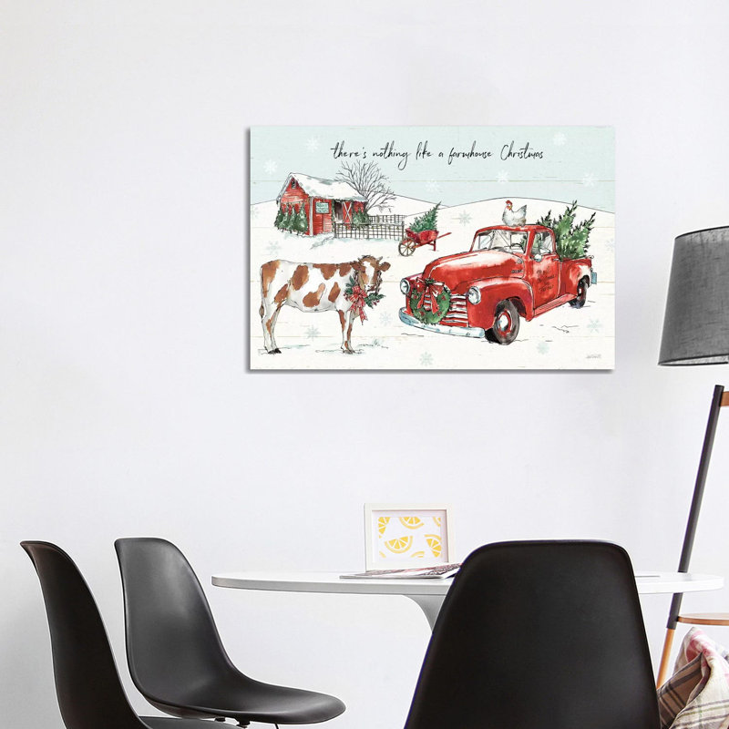 Holiday On The Farm Ii - Believe by Anne Tavoletti - Wrapped Canvas Print, 101.6 cm H x 66.04 cm W x 1.91 cm D