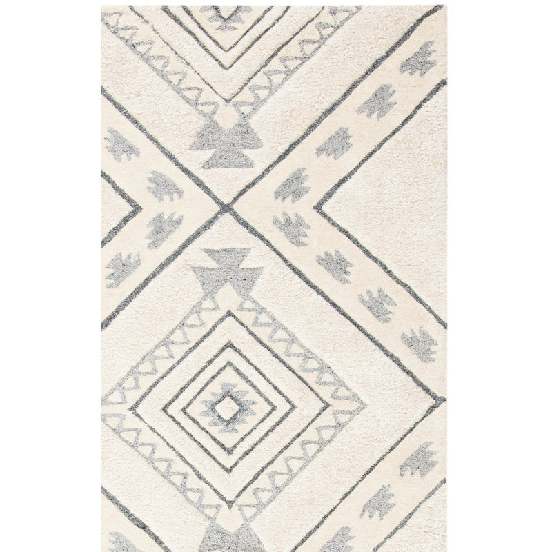 Powell Hand Tufted Performance Southwestern Rug, Square 7'
