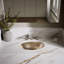 Rhythm Metal Oval Undermount Bathroom Sink-393051624
