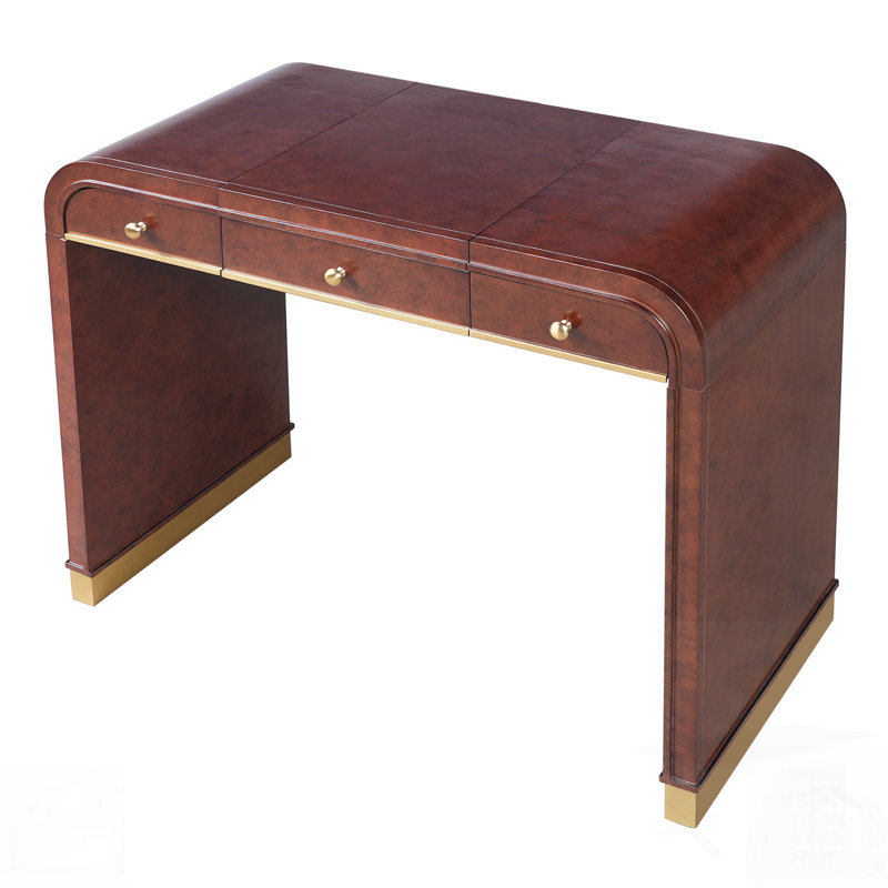 Meuble-lavabo classique en bois avec miroir rabattable, coiffeuse 3 en 1 avec 2 tiroirs et espace de rangement pour la chambre à coucher, espresso