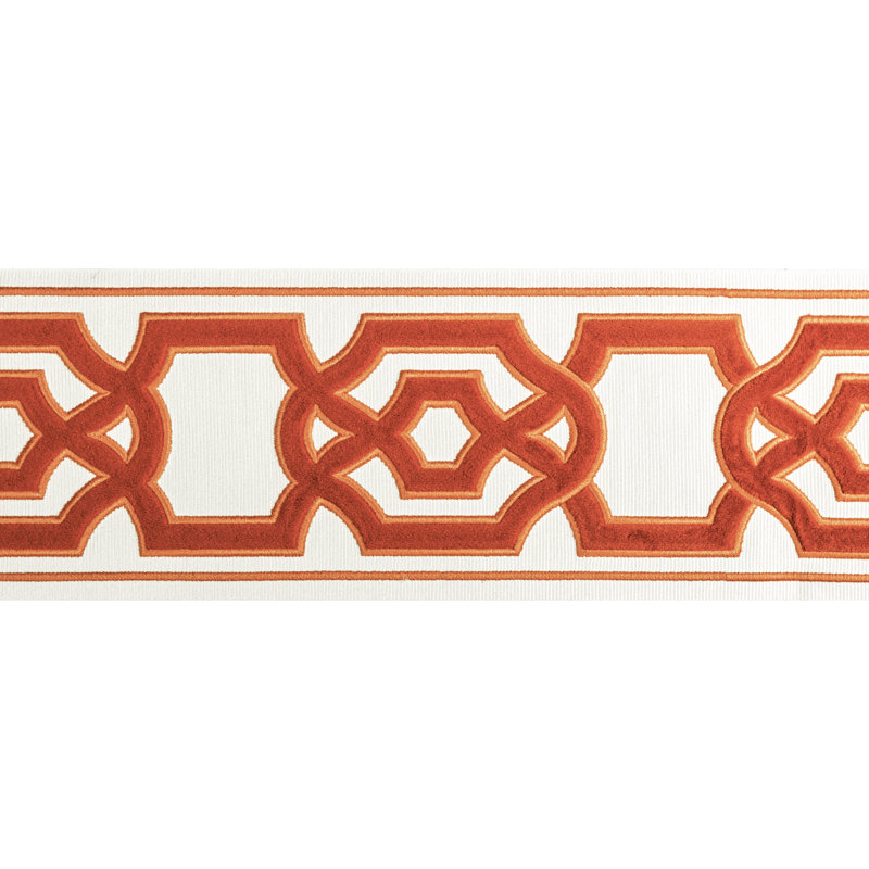 Treillis Passementerie II Cerise Tape Fabric, Spice