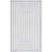 Natura Flat Weave Wool/Cotton Striped Rug in Ivory/Blue-1492112519