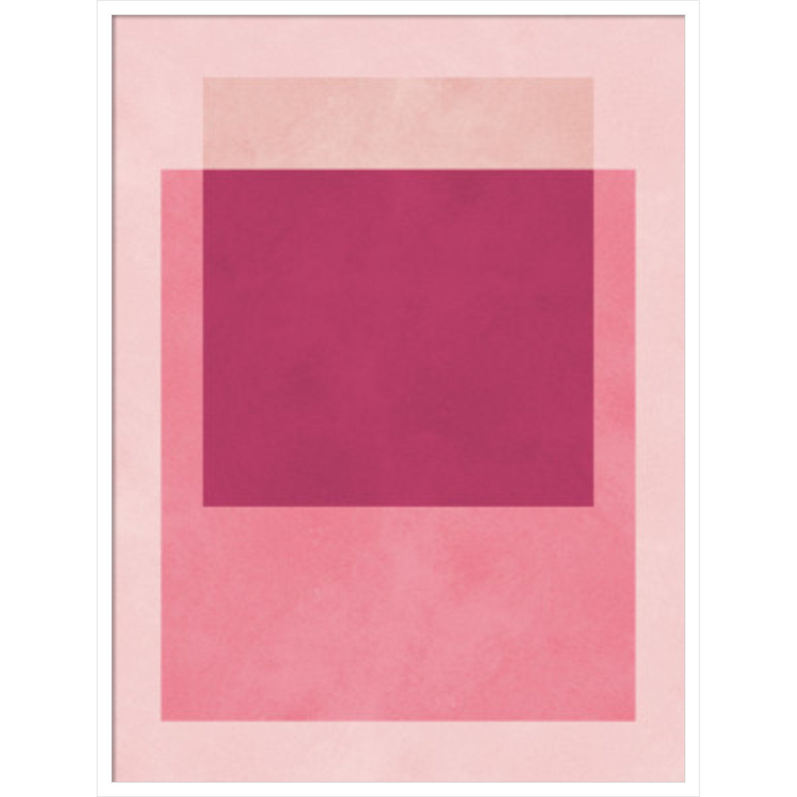 Overlapping Geometry 12 Print, 41" H x 31" W, White