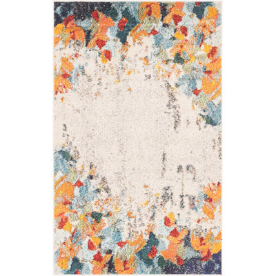 Rusland Washable Abstract Indoor Rug