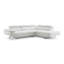 Canapé modulaire en cuir véritable faisant face à la droite de 111 po de largeur Carner-7295949