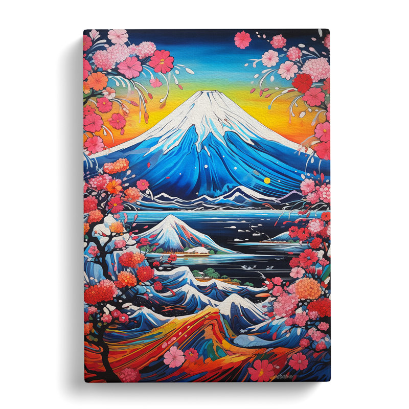 Mount Fuji Abstract No.2 - Wrapped Canvas, 76cm H x 50cm W x 3cm D